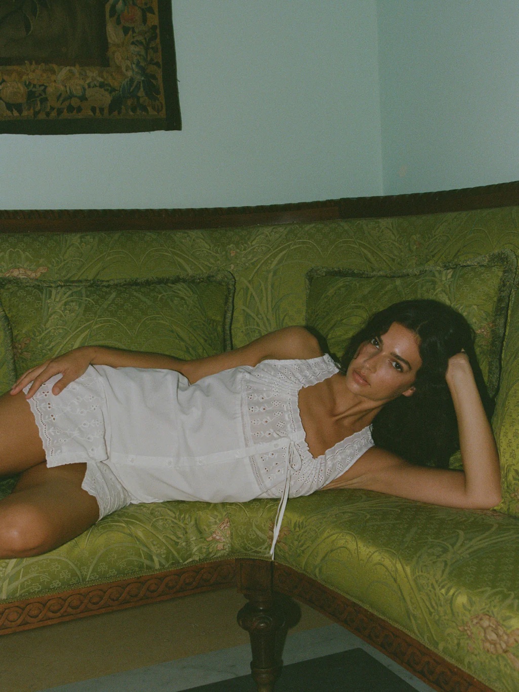 With Jean White Eyelet Jacquie Dress